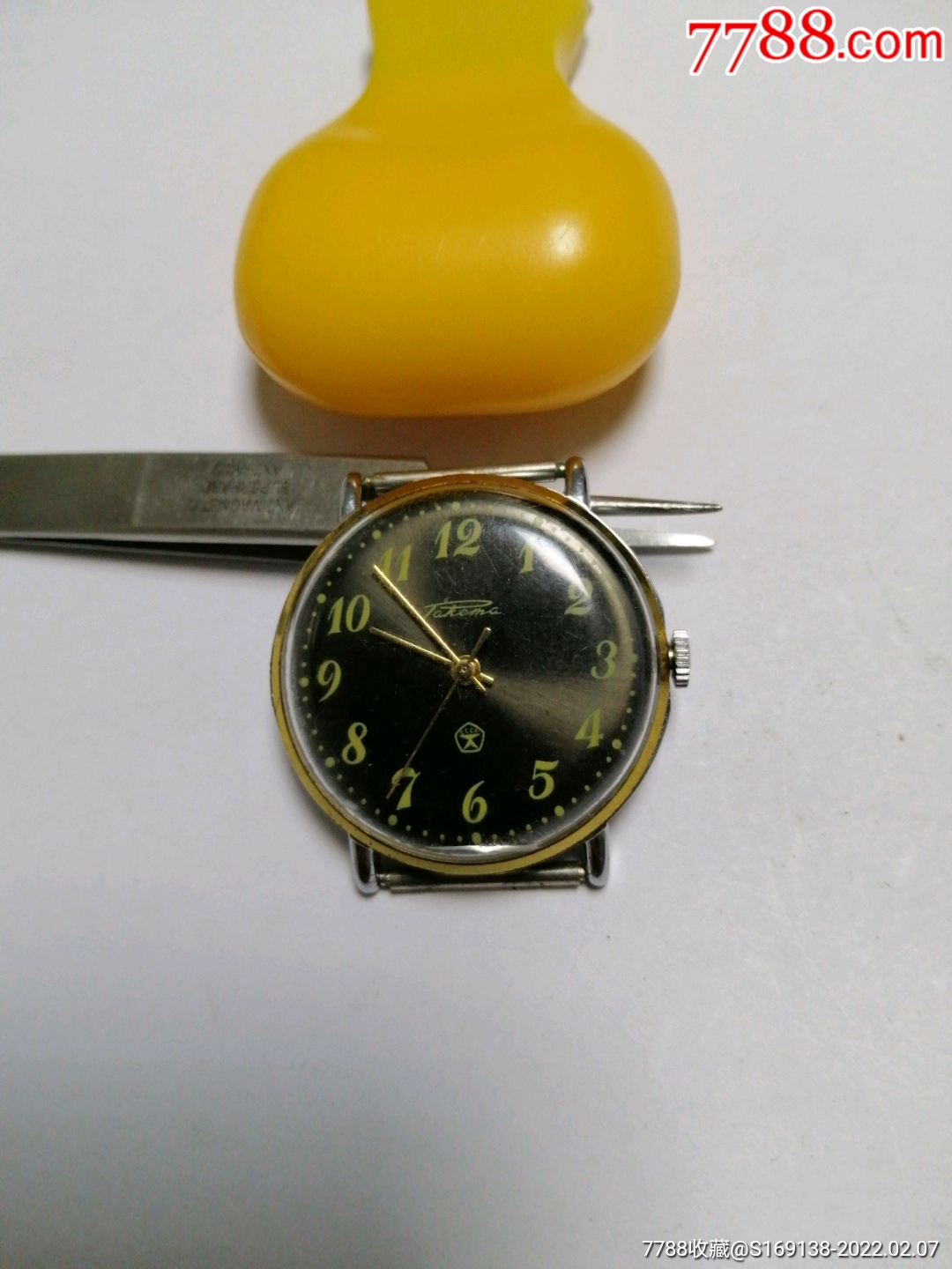 苏联火箭牌手卷上弦机械表,表径36_手表/腕表_图片鉴赏_收藏价值_7788