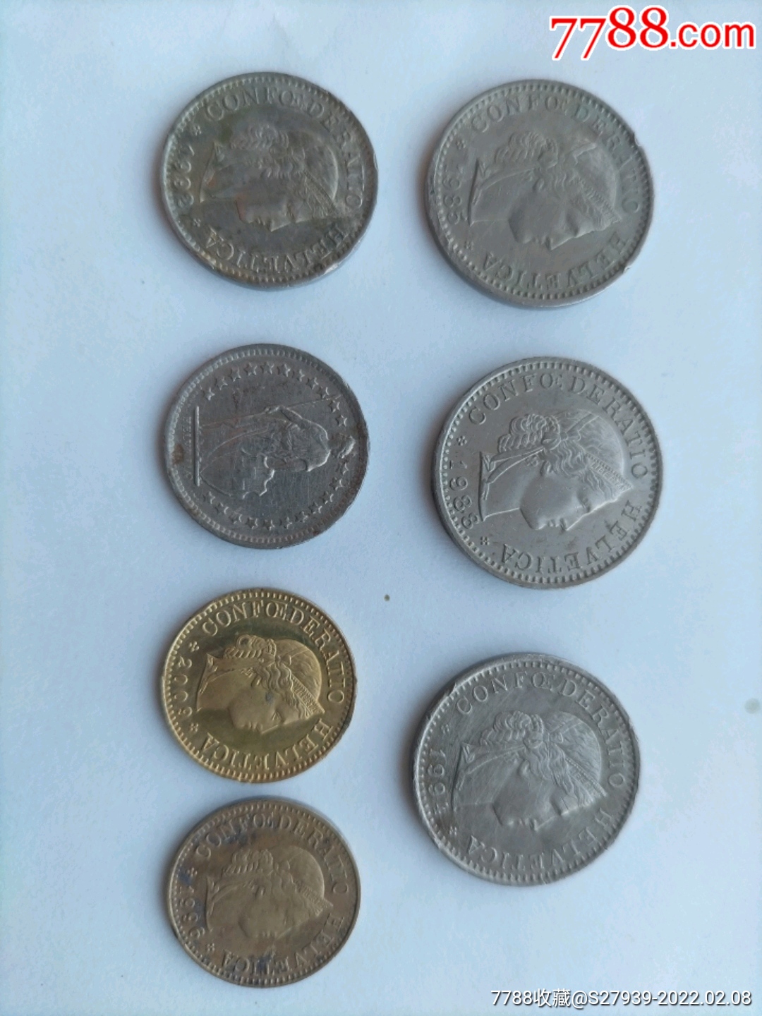 瑞士七枚-价格:20元-se85247538-外国钱币-零售-7788收藏__收藏热线