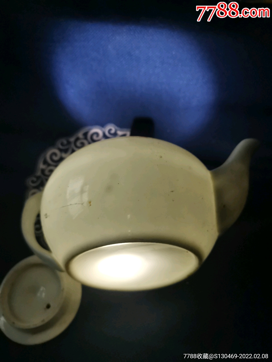 高白泥大肚子茶壶