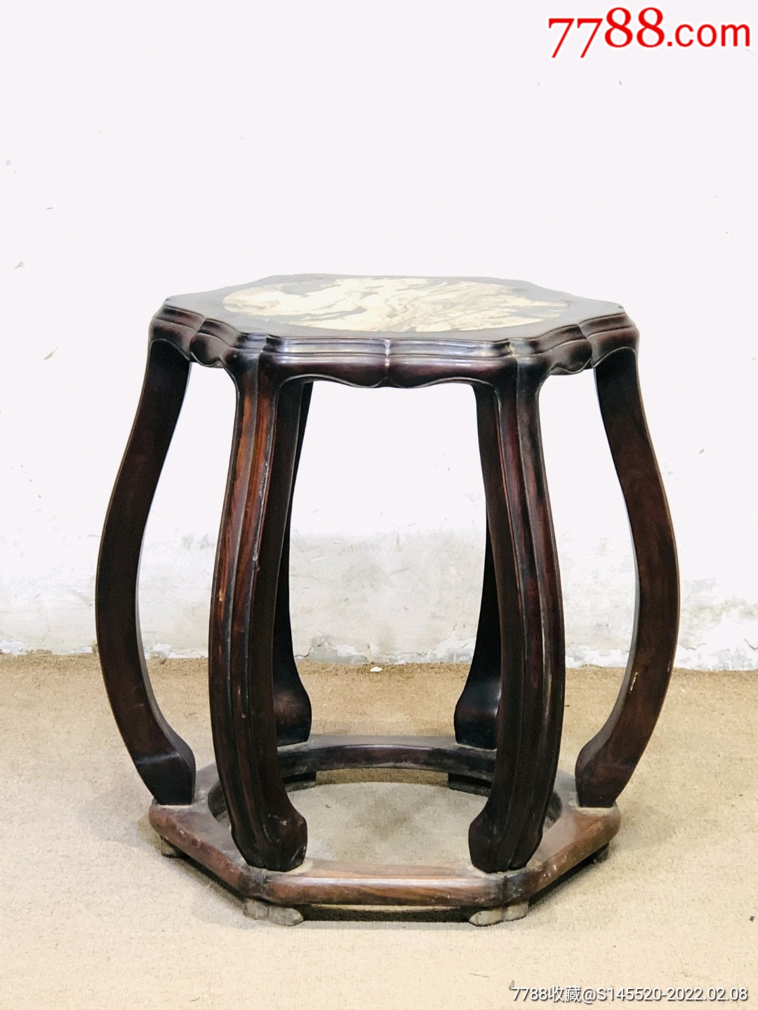 典藏老黄花梨木鼓凳明清家具古玩古董收藏品选用上乘海黄油梨整料制作