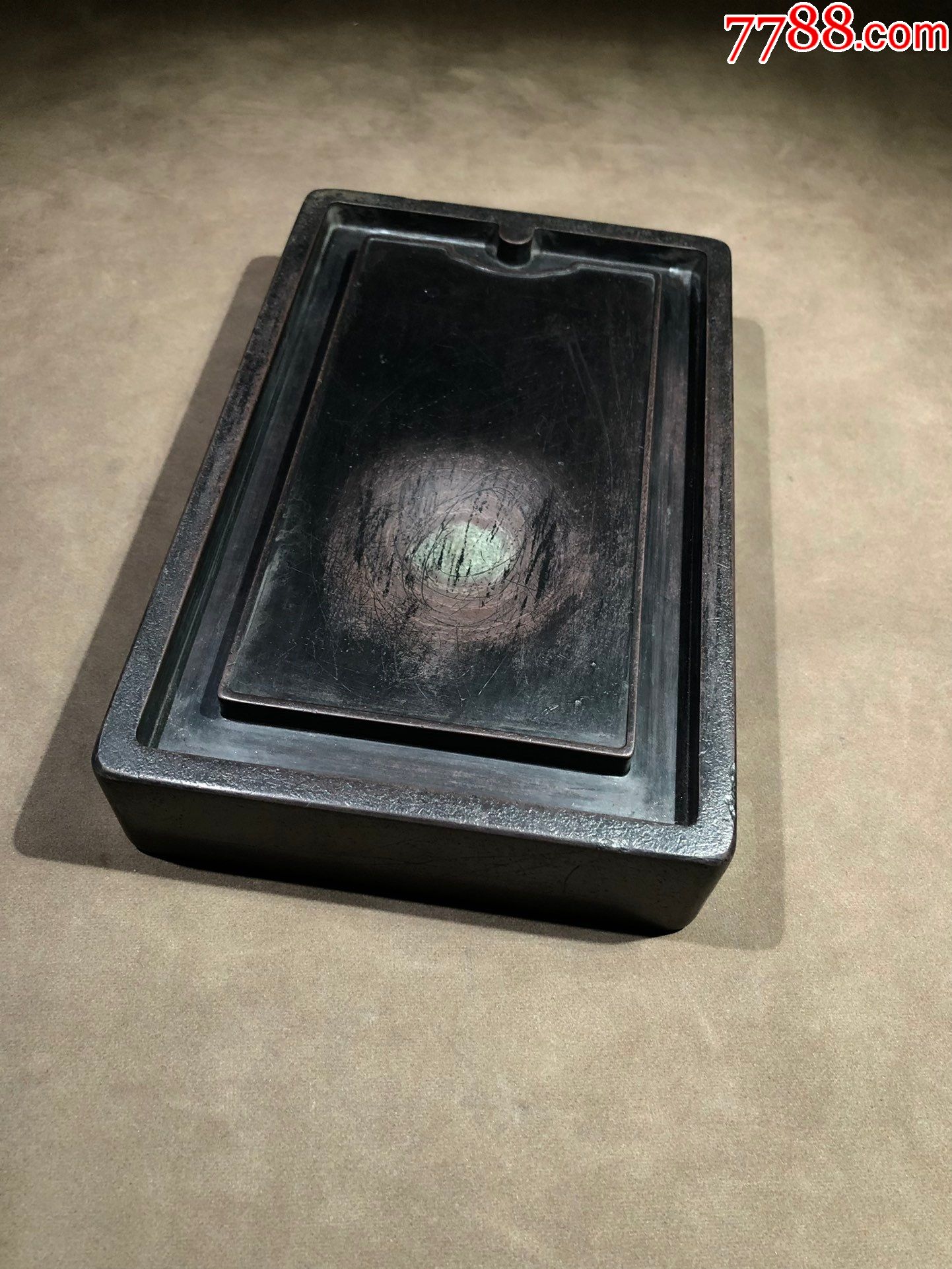 清代名家"曾国荃"紫袍玉带富贵砚_其他砚台_第1张_7788小人书