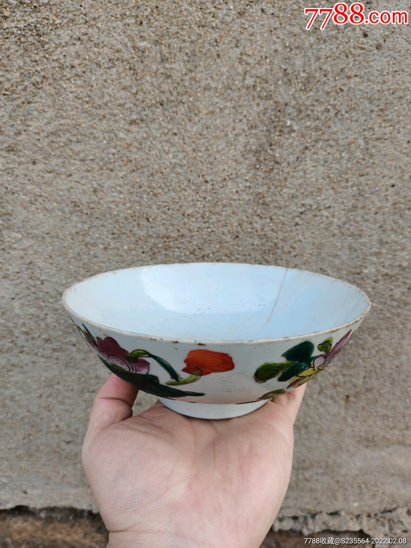 民国粉彩碗老瓷器