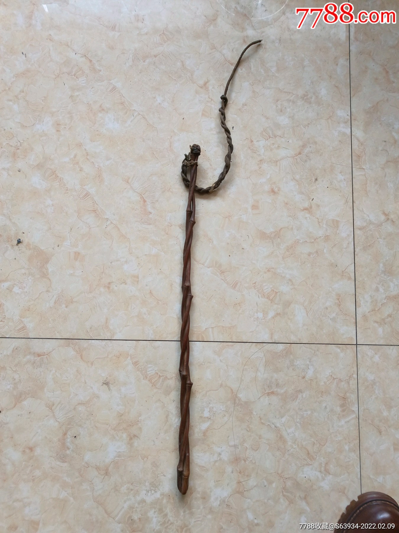 民国三根竹子编的马鞭