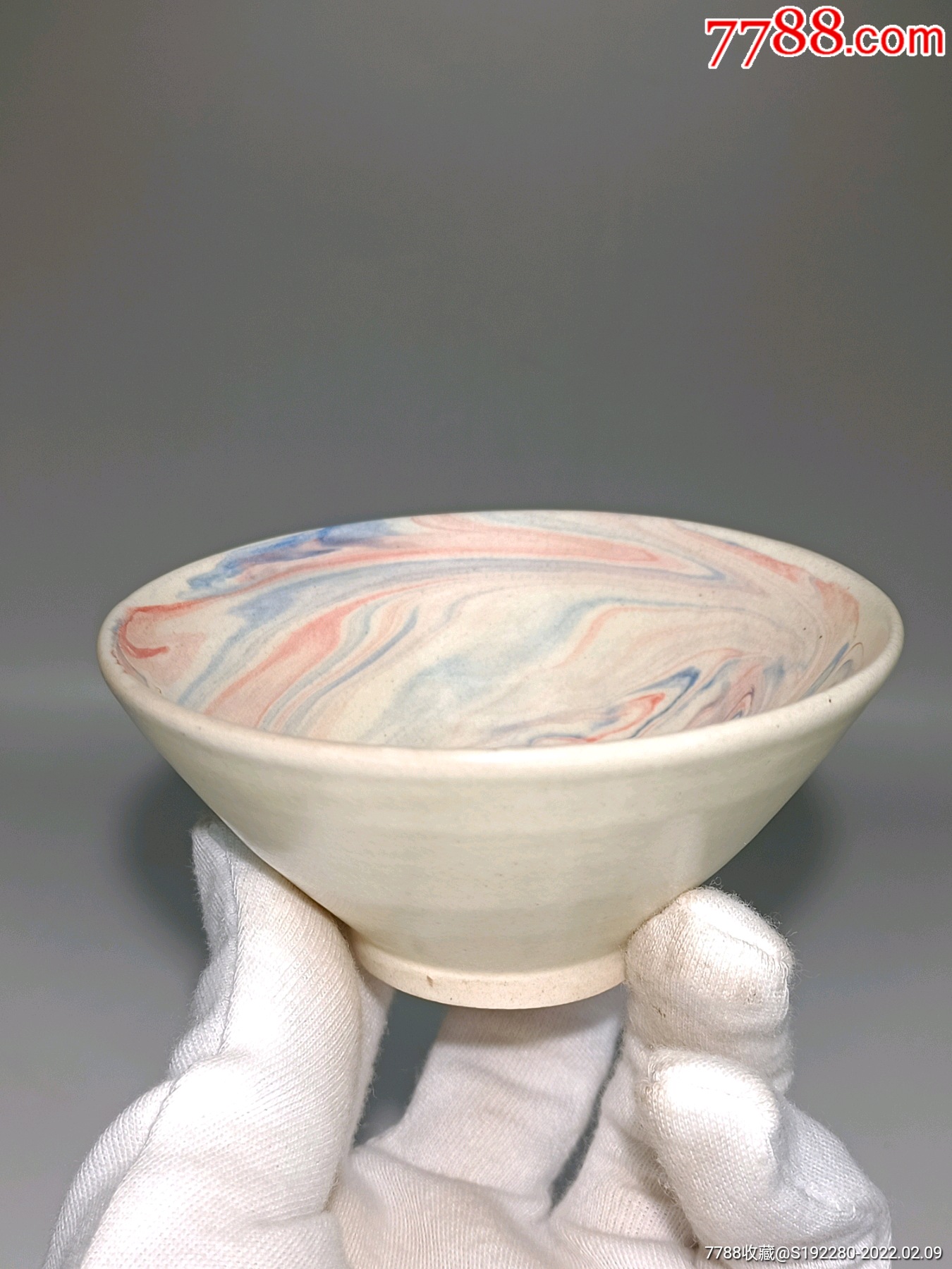 绞釉茶盏工艺品直径98cm高45cm