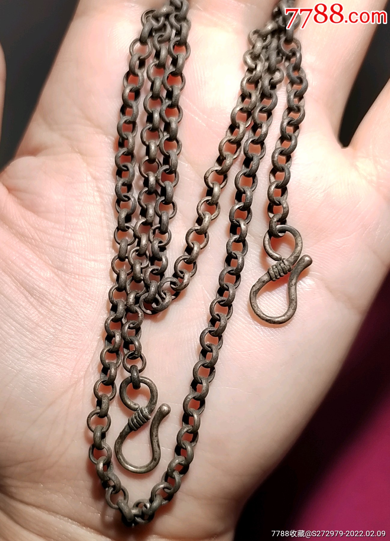 纹银款儿老银链子一条_银锁/银项链_第5张_7788音像