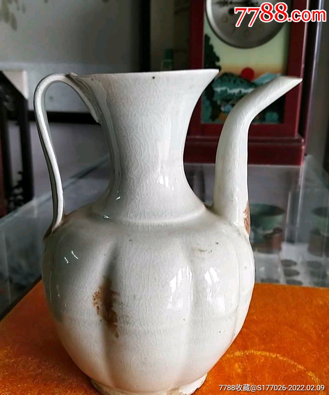 宋元湖田窑瓜棱执壶