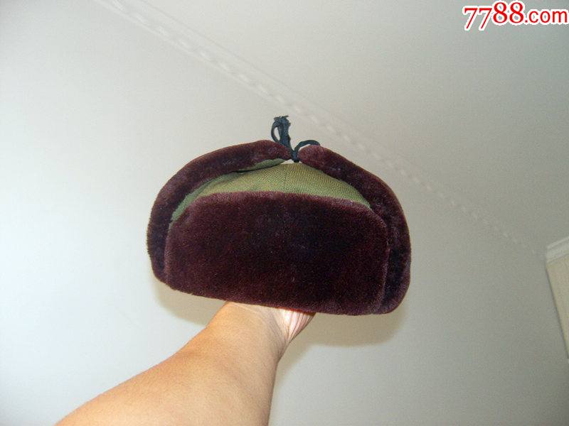 基本全新55式校官马裤呢棉帽无破脏约3号原装帽衬拆一点对内拍照