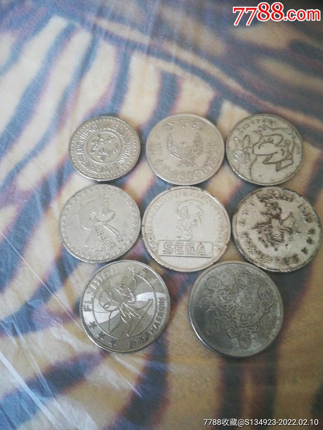 动物图案游戏币3袋