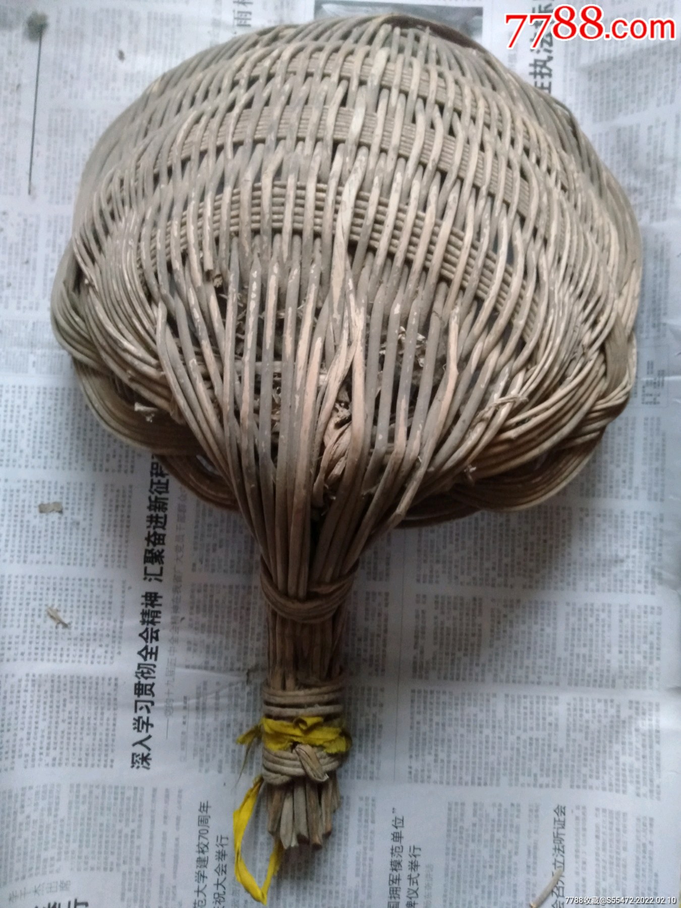 老柳编大笊篱(漏勺)_植物编织工艺品_第2张_7788钟表收藏
