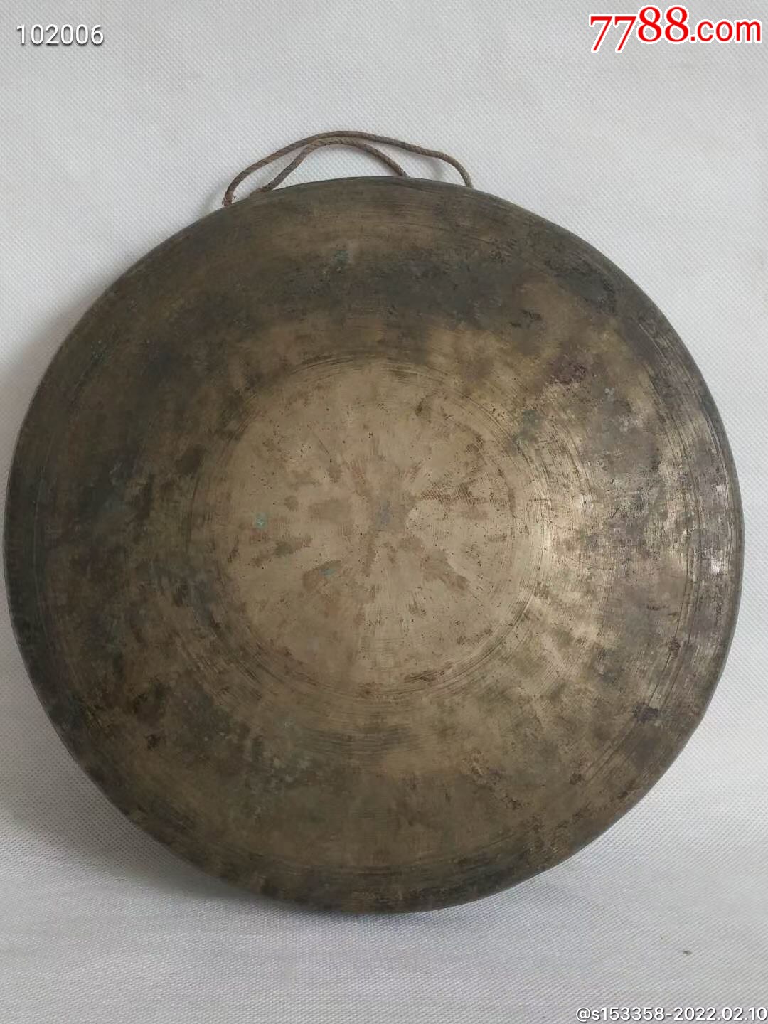 清代老铜锣,-价格:660元-se85290839-锣/钹/镲-零售-7788印章收藏