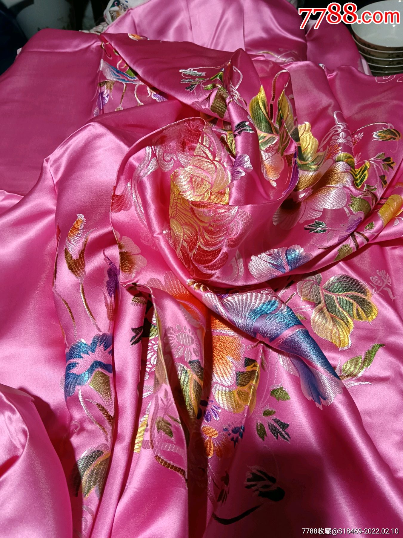 全新真丝软缎彩断被面