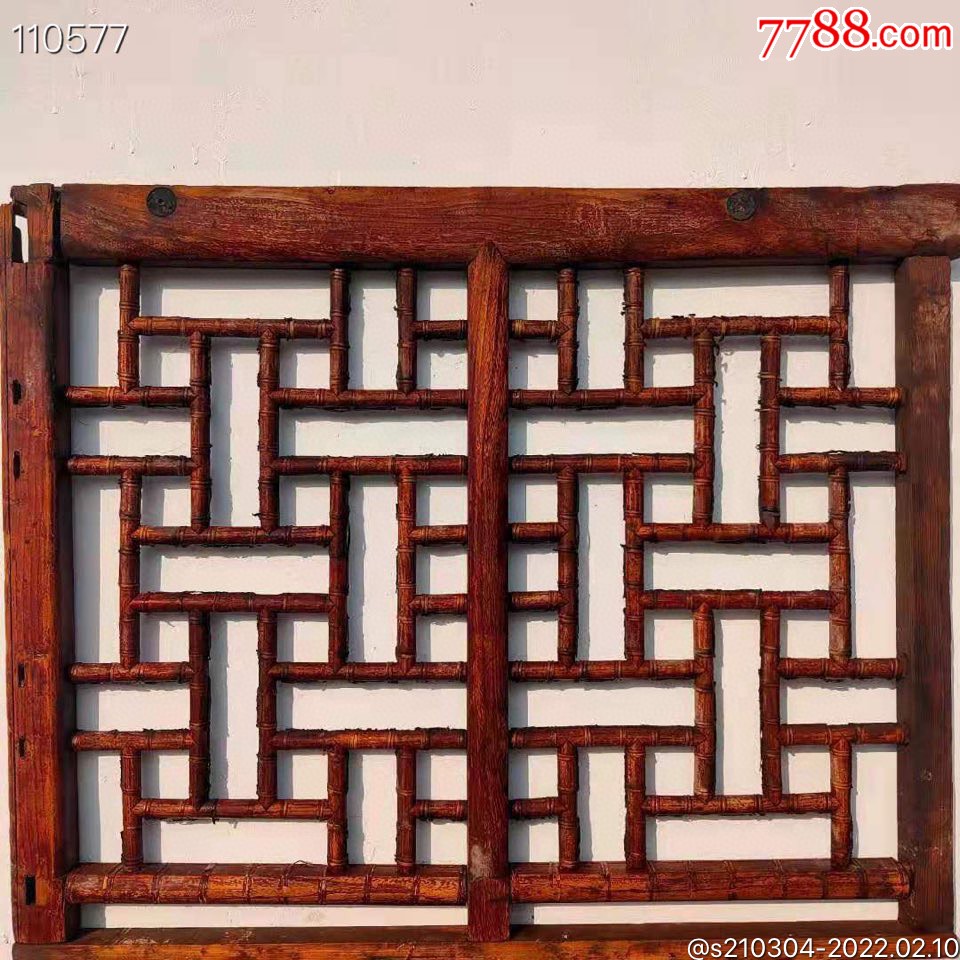 民国时期榉木美窗