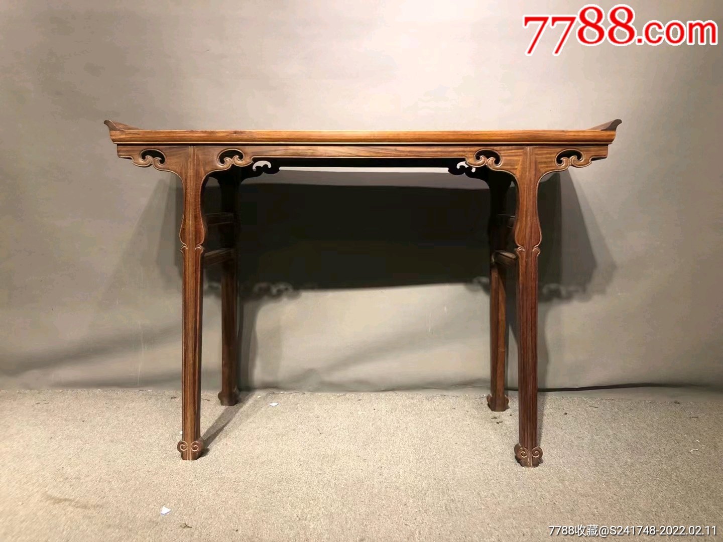 明清家具海南黄花梨条案