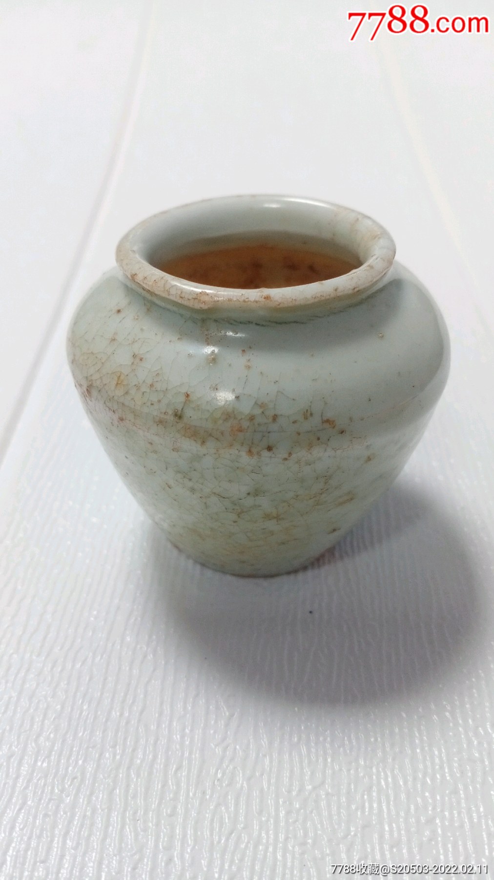 宋代湖田窑影青水盂品相完整如图