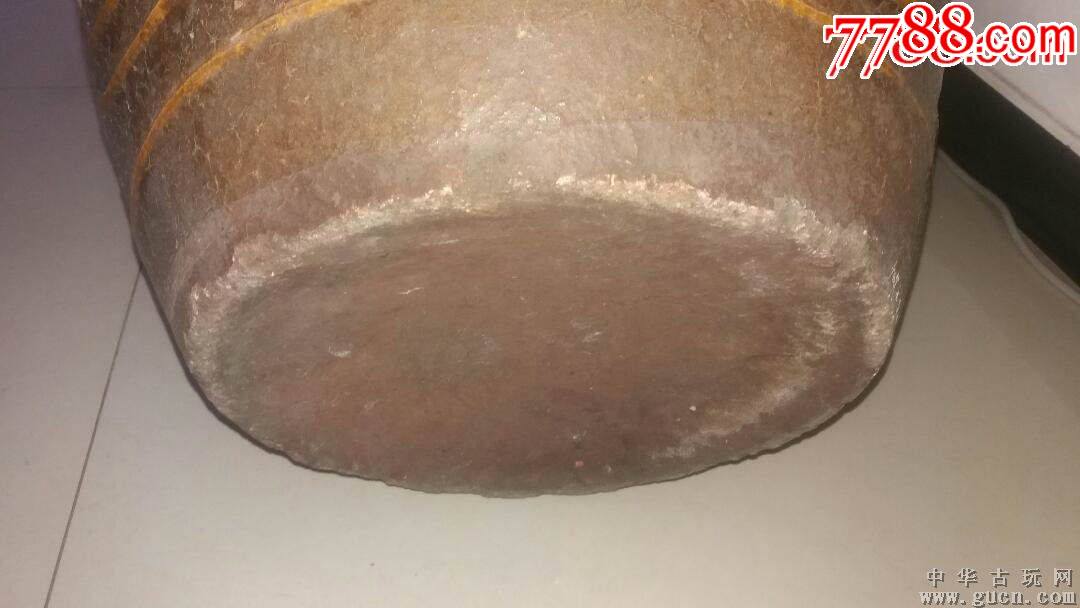 晚清民国龙纹老鱼缸,卷缸,荷花缸_酱釉瓷/紫金釉_第3张_7788字画网