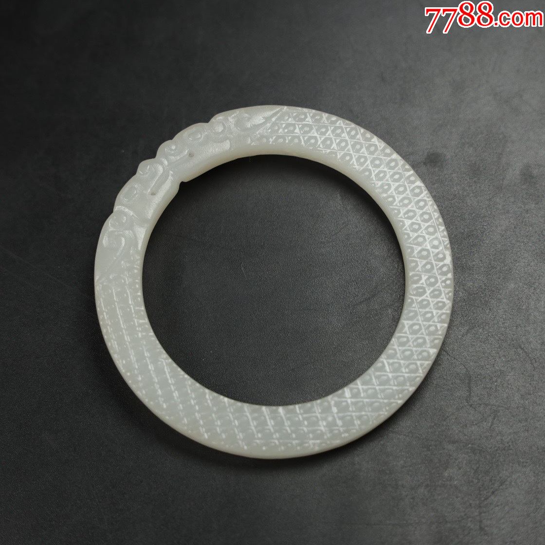 和田玉双龙玉环a110s18f