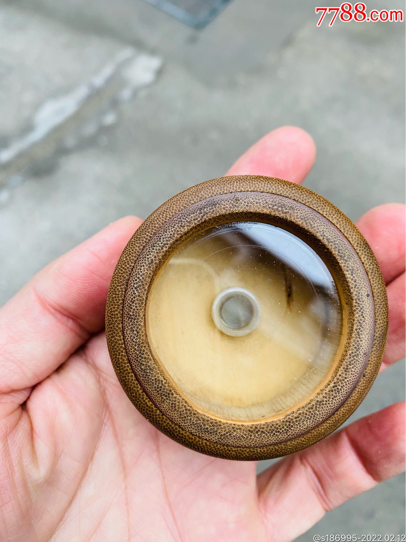 解放初期竹制竹节金蛉虫盒黄蛉虫盒好品相