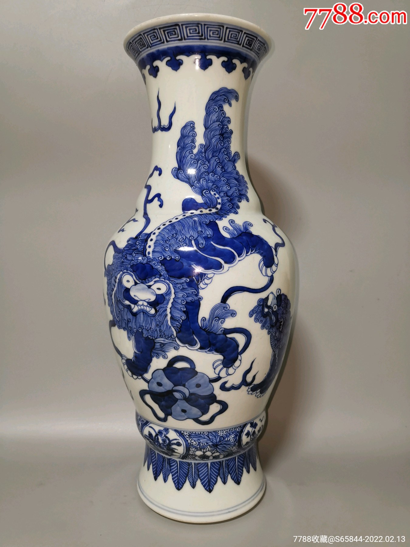 清代青花太师少保