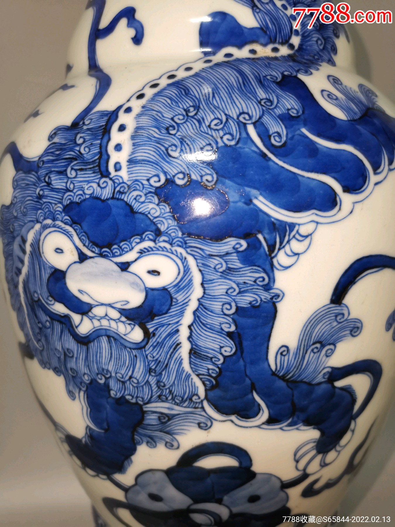 清代青花太师少保