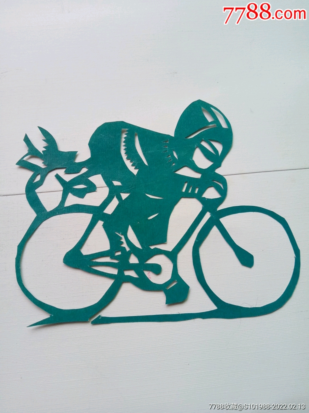 自行车比赛剪纸
