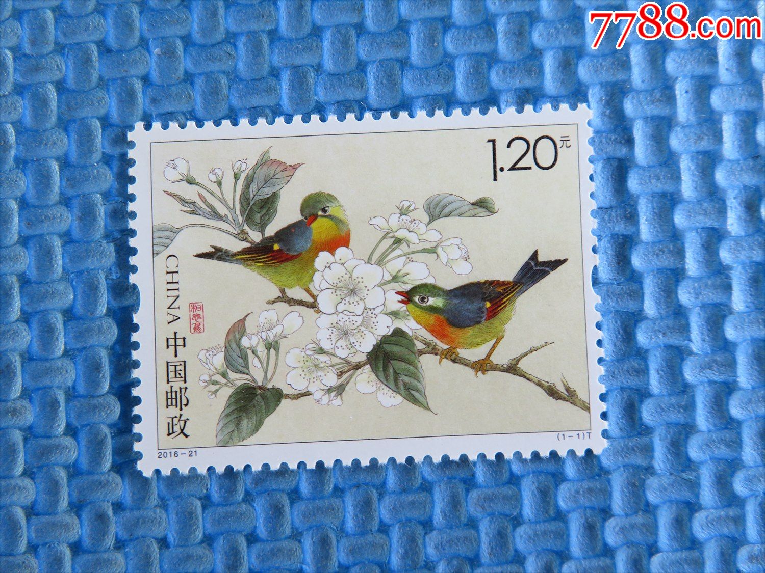 201621相思鸟一套邮票