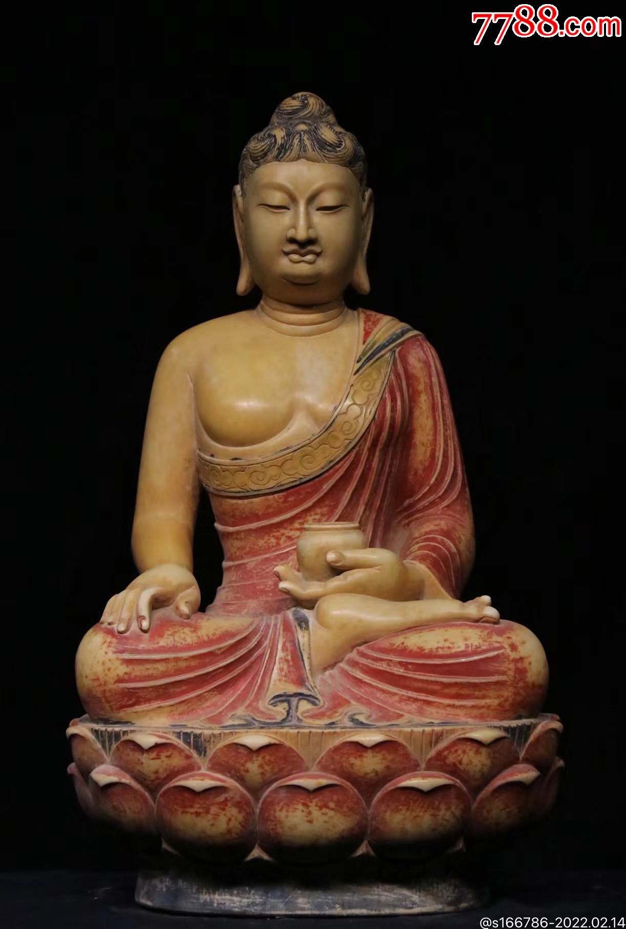 唐韵药师佛造像坐佛尺寸高65宽40汉白玉尊佛开脸饱满圆润