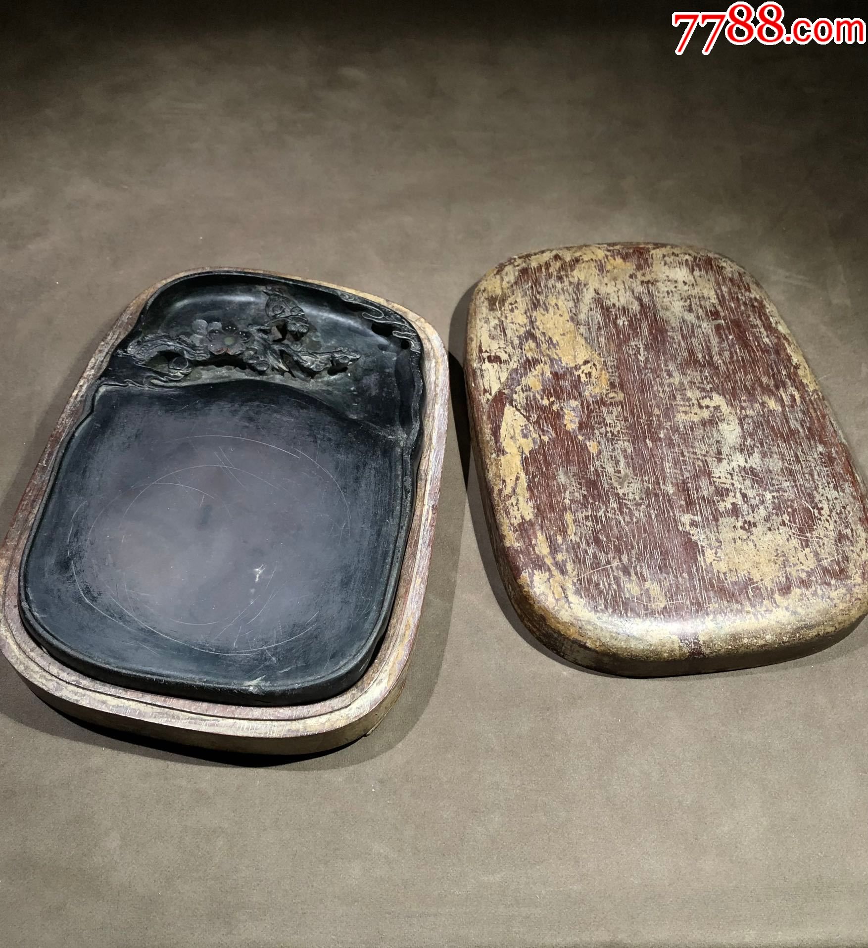 5品99"瑞福"风形砚台.