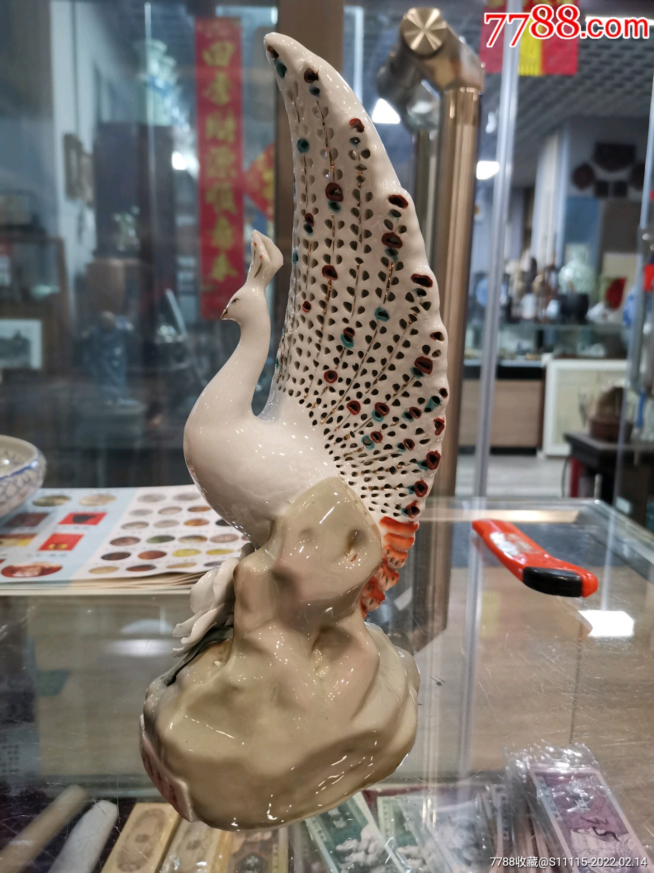 孔雀开屏_雕塑瓷/瓷雕_第5张_7788瓷器