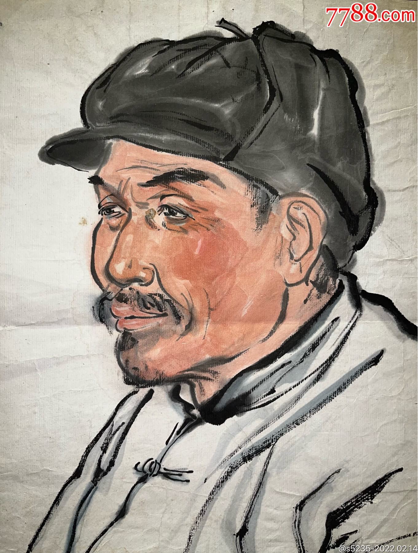 王鲁湘旧藏1974年王维安作人物写生