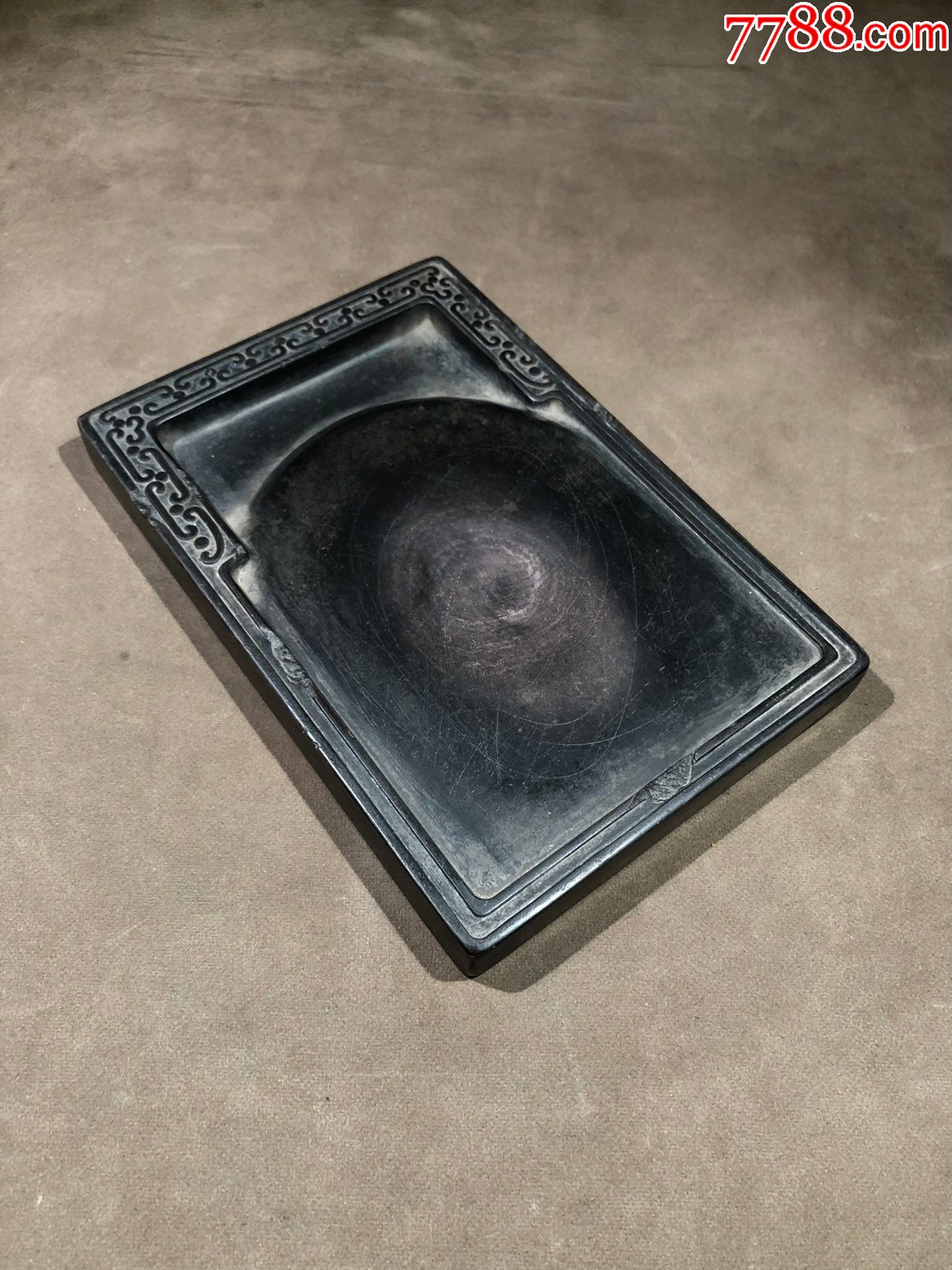 名家"梁同书"紫袍玉带砚-价格:2500元-se85356815-其他砚台-零售-7788