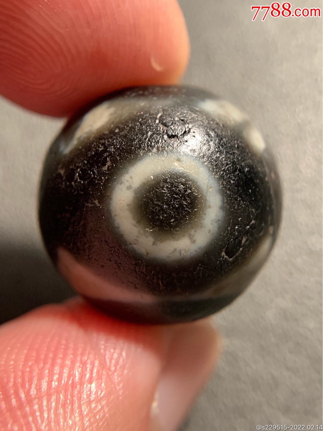 藏传三眼达洛天珠17218毫米