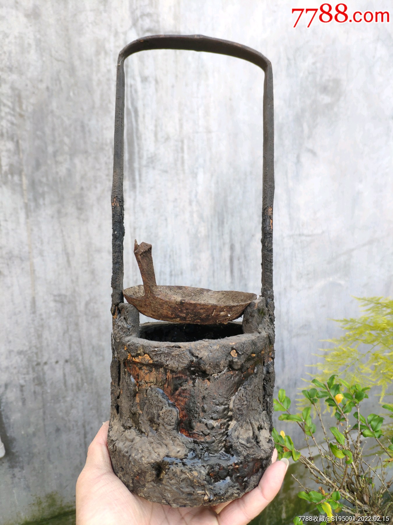 民国复古桐油灯民俗老物件