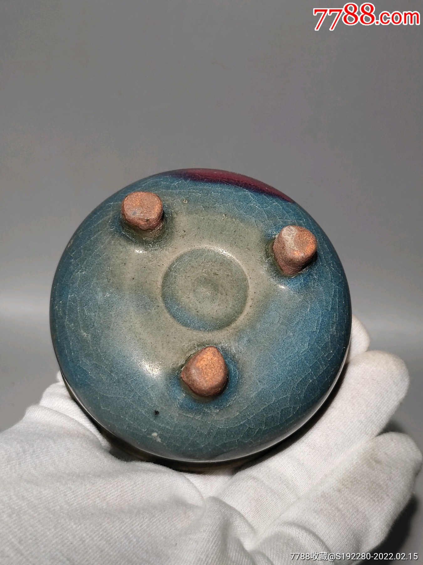 钧窑香炉工艺品琴炉案头茶社文人空间必备直径8cm高5cm