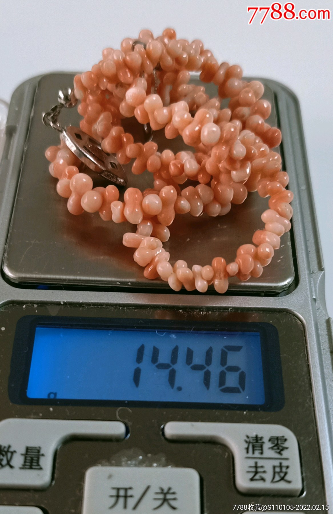 天然珊瑚项链-价格:100元-se85371244-珊瑚-零售-7788印章收藏