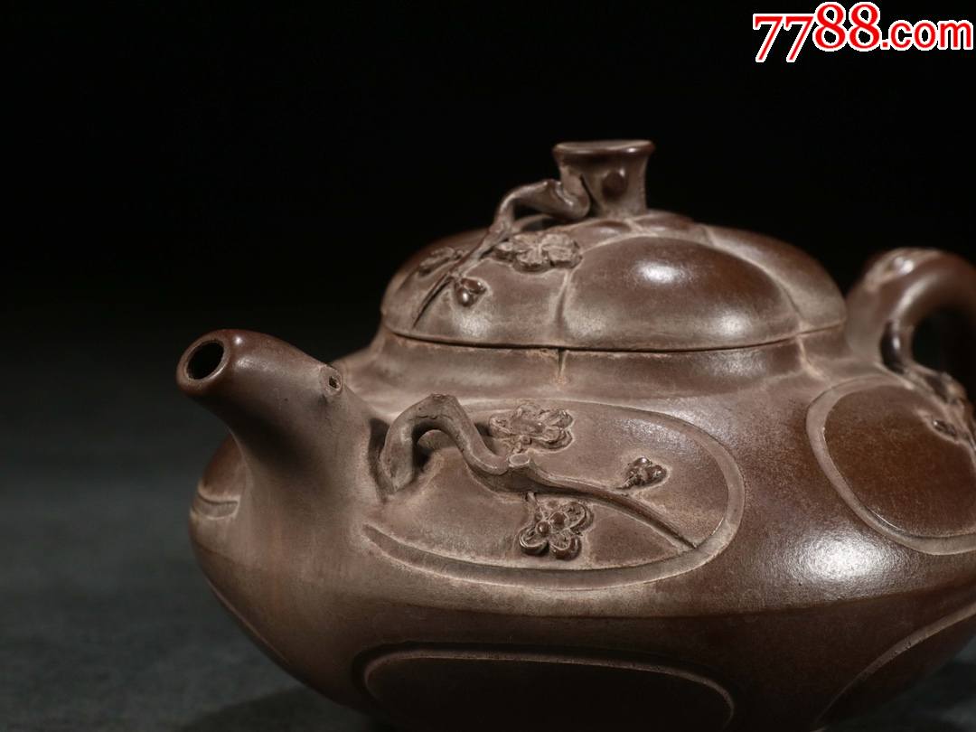 【梅花纹合欢】【杨氏】-紫砂壶-7788收藏