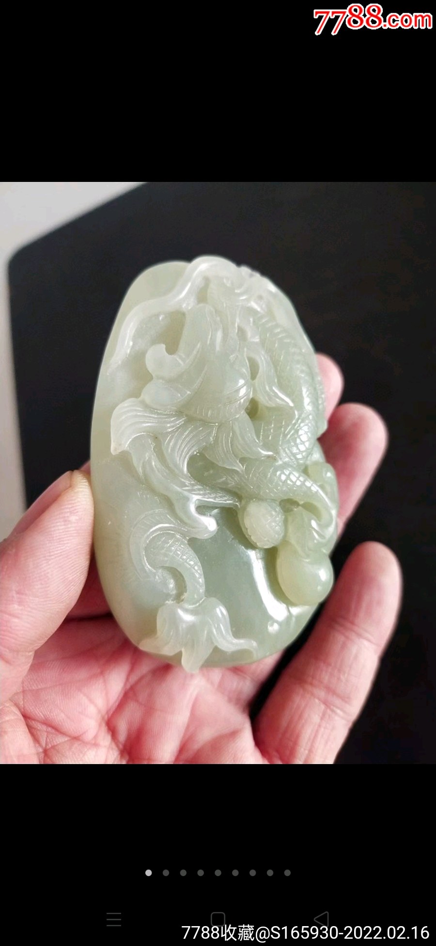 新疆和田玉籽料手把件,玉质温润细腻,刻工精美,寓意好_其他玉石/玉器