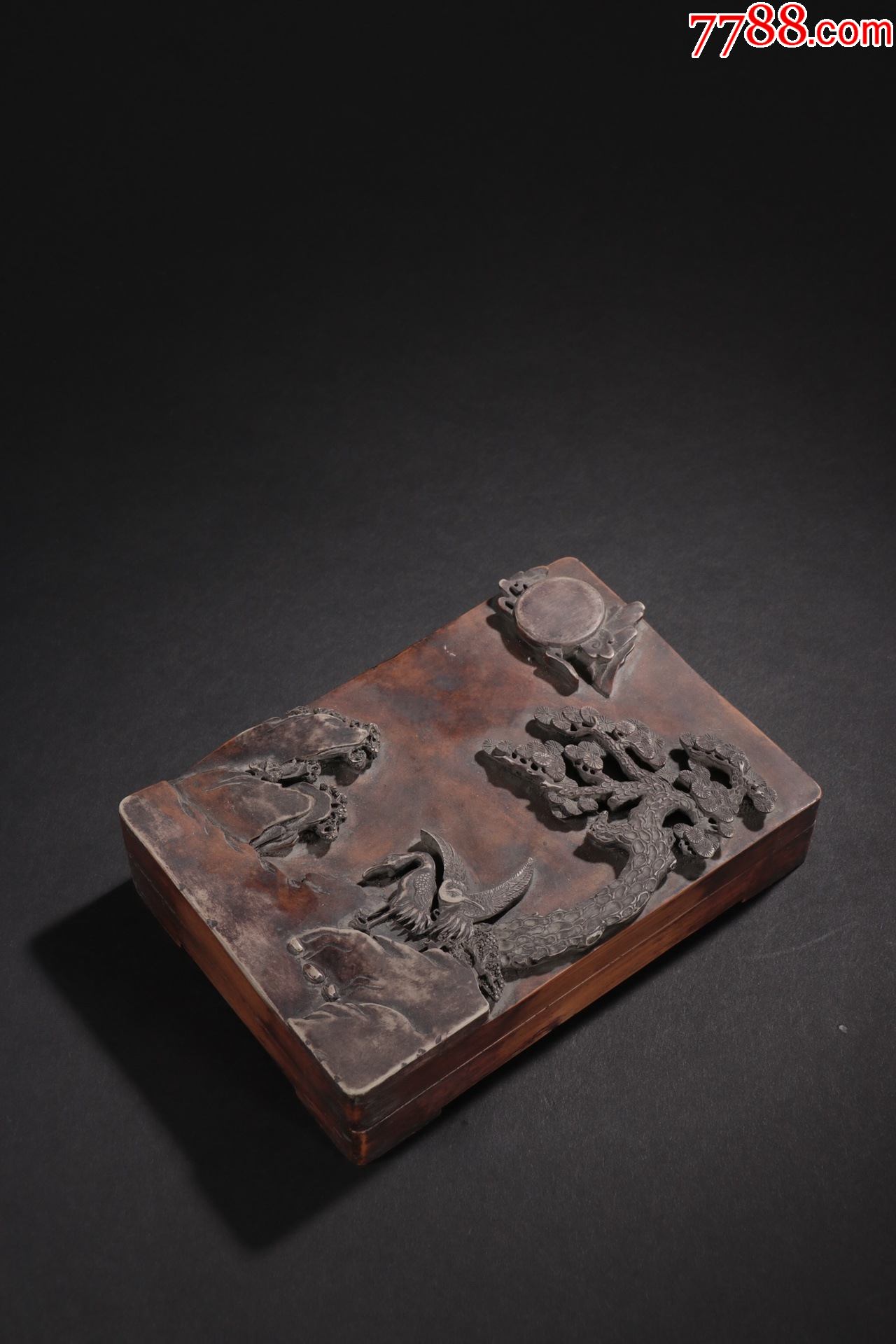 松花石"松鹤延年"套砚._价格3000元_第1张_7788收藏__收藏热线