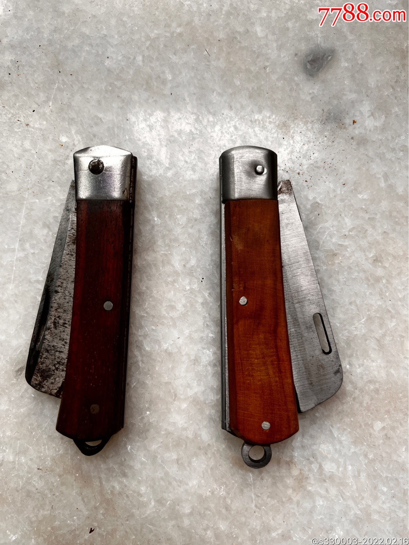 日本回流老电工刀钢材特殊能砍铁丝不点不摇两把一共价格