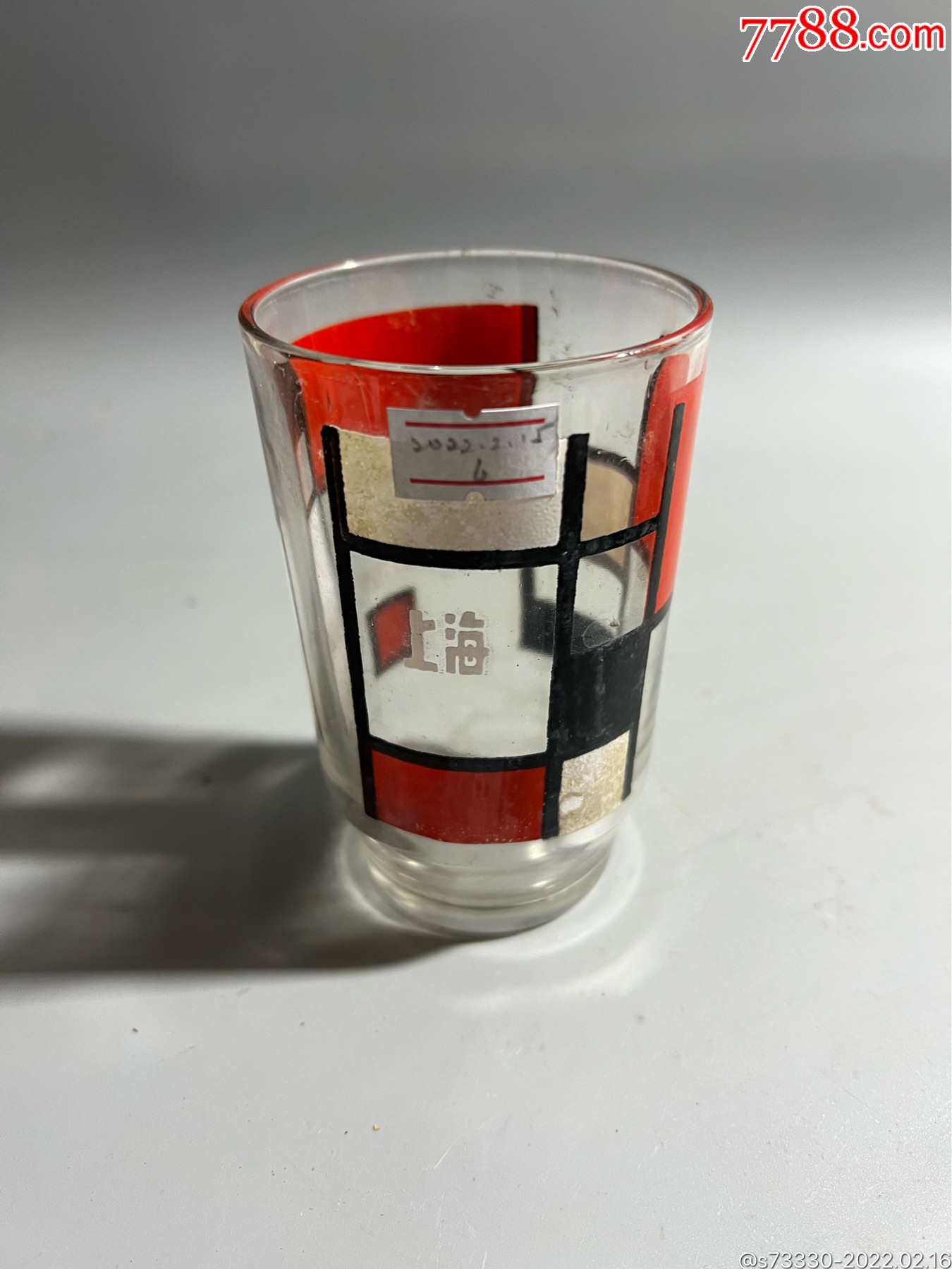 80年代左右怀旧老玻璃杯一只6