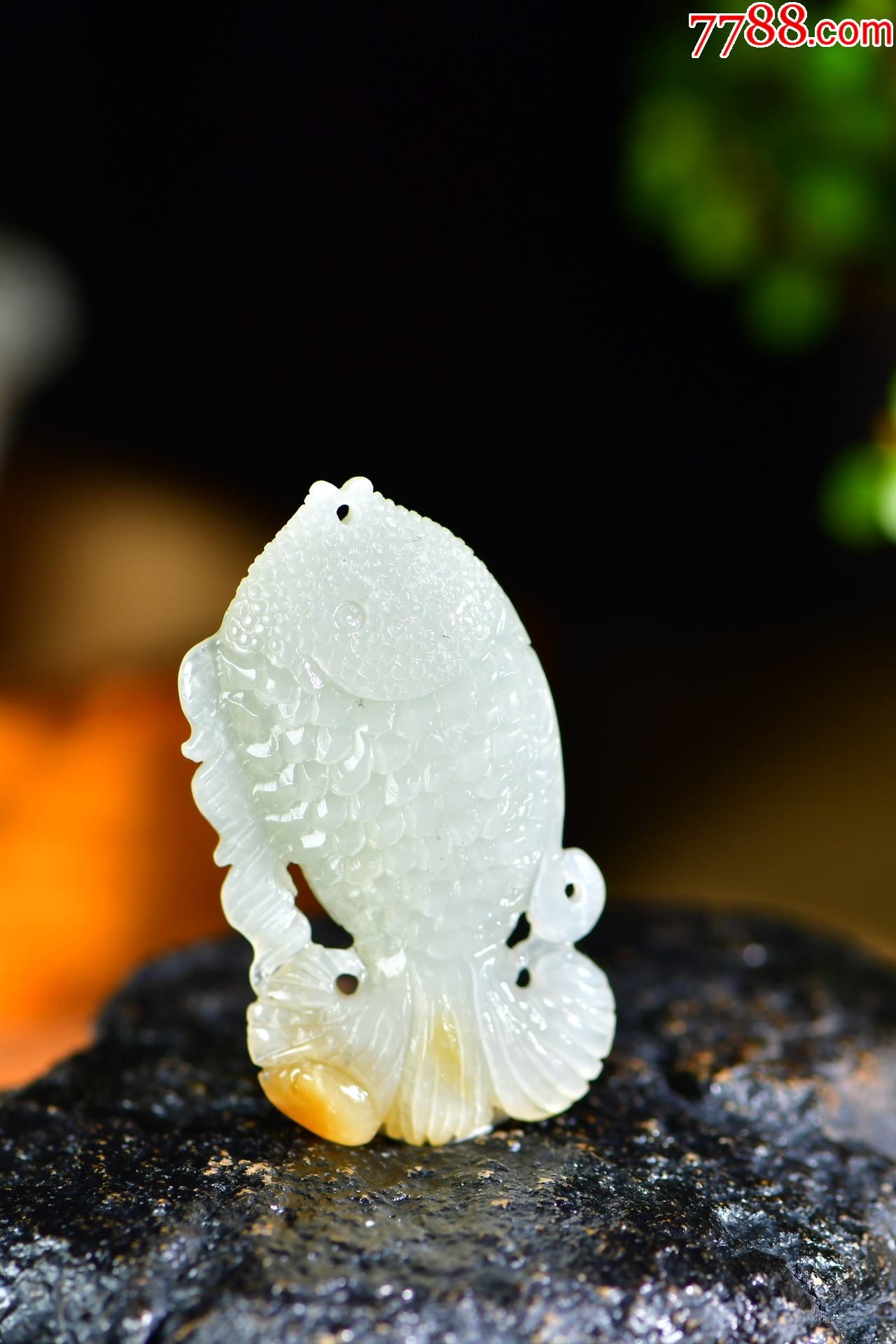 富贵有余精美和田玉挂件a91s68e