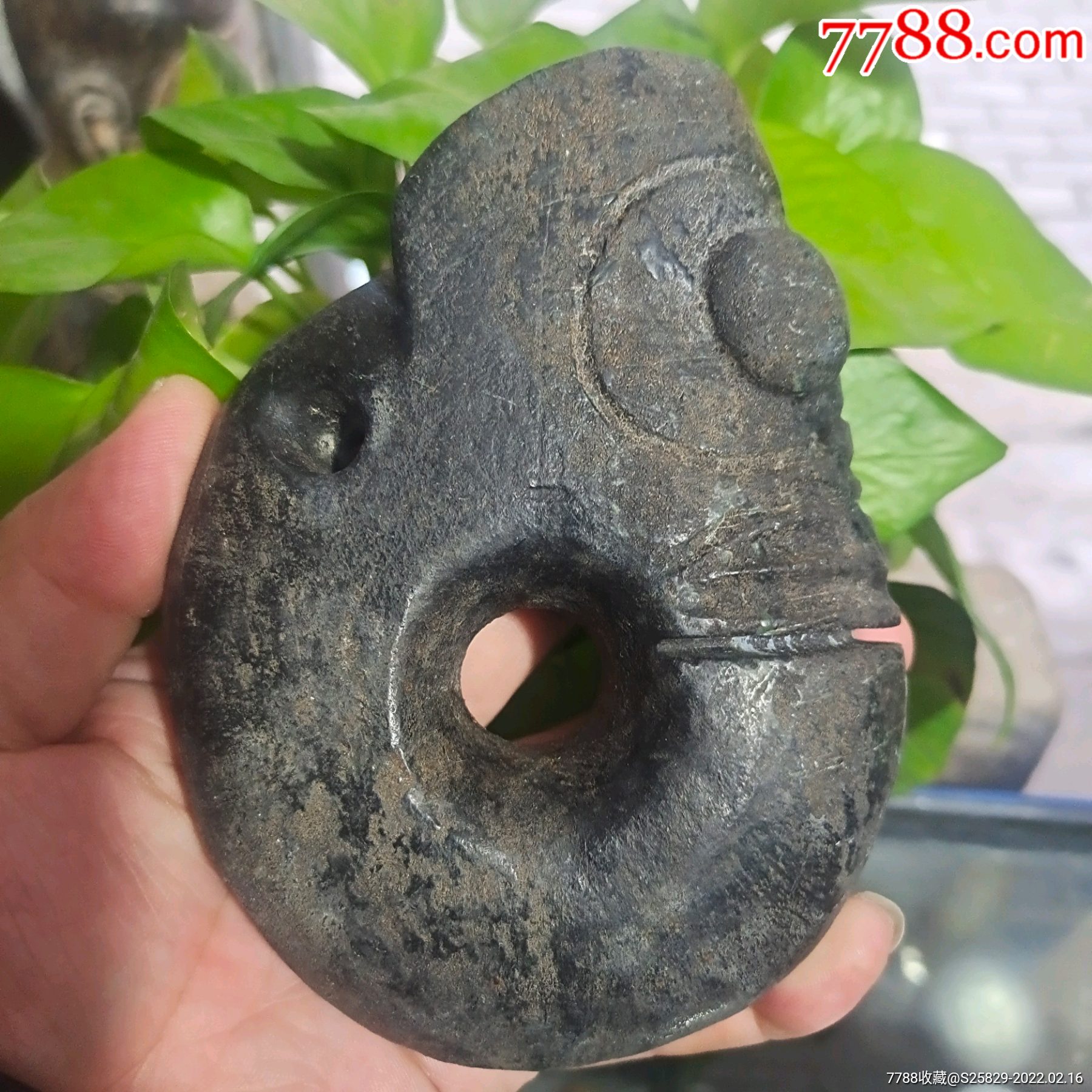 旧藏红山陨石黑皮玉猪龙-价格:666元-se85391381-其他玉石/玉器-零售