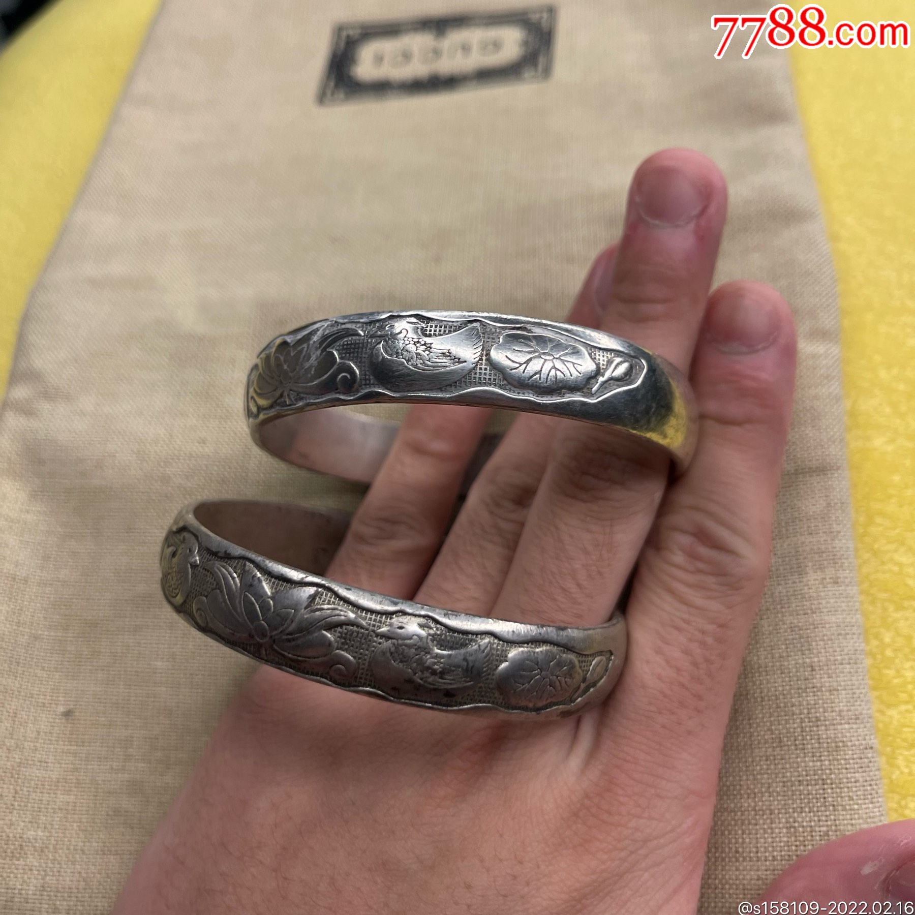 福寿老银镯农村老人收