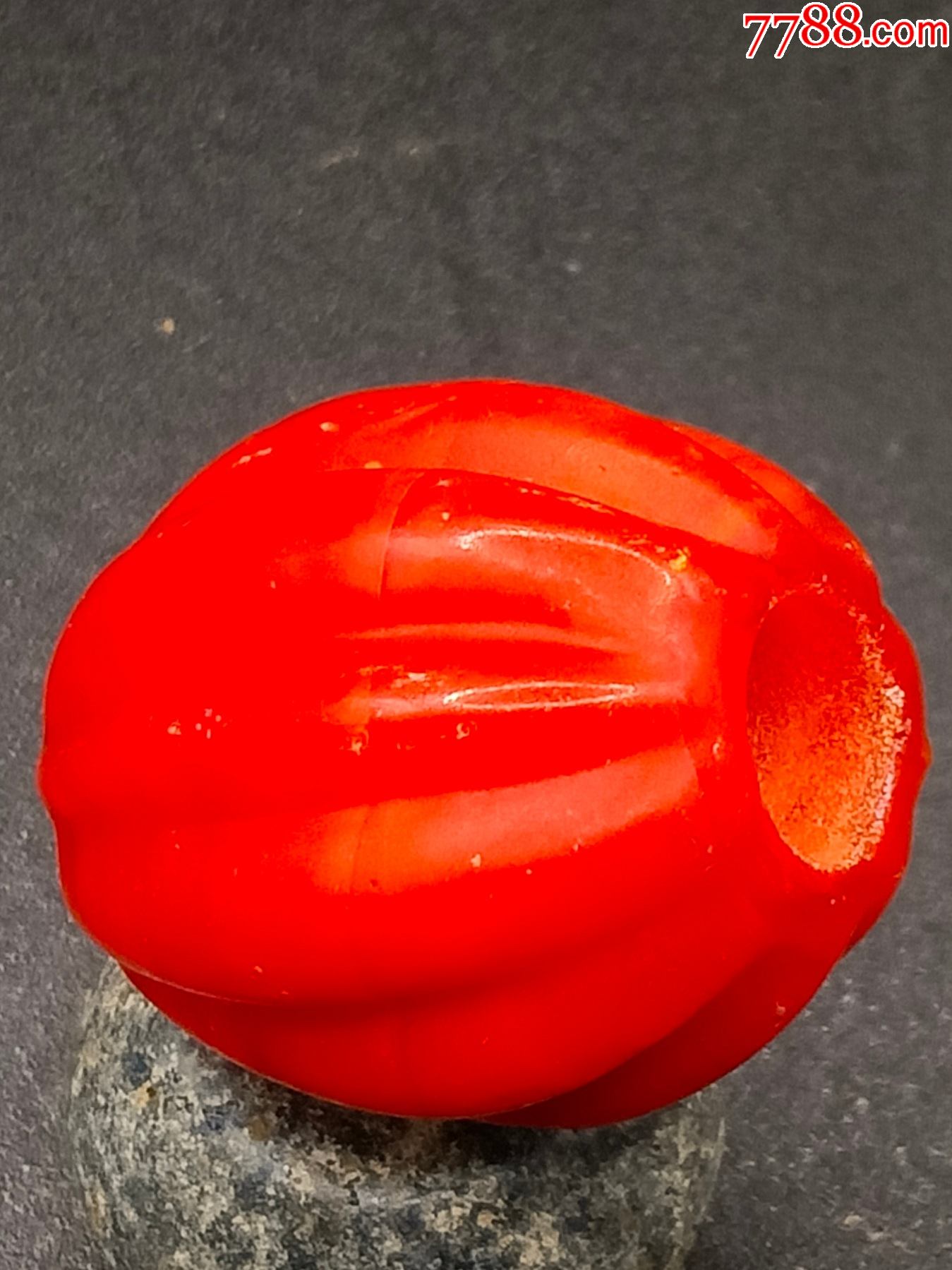 老红琉璃瓜棱珠