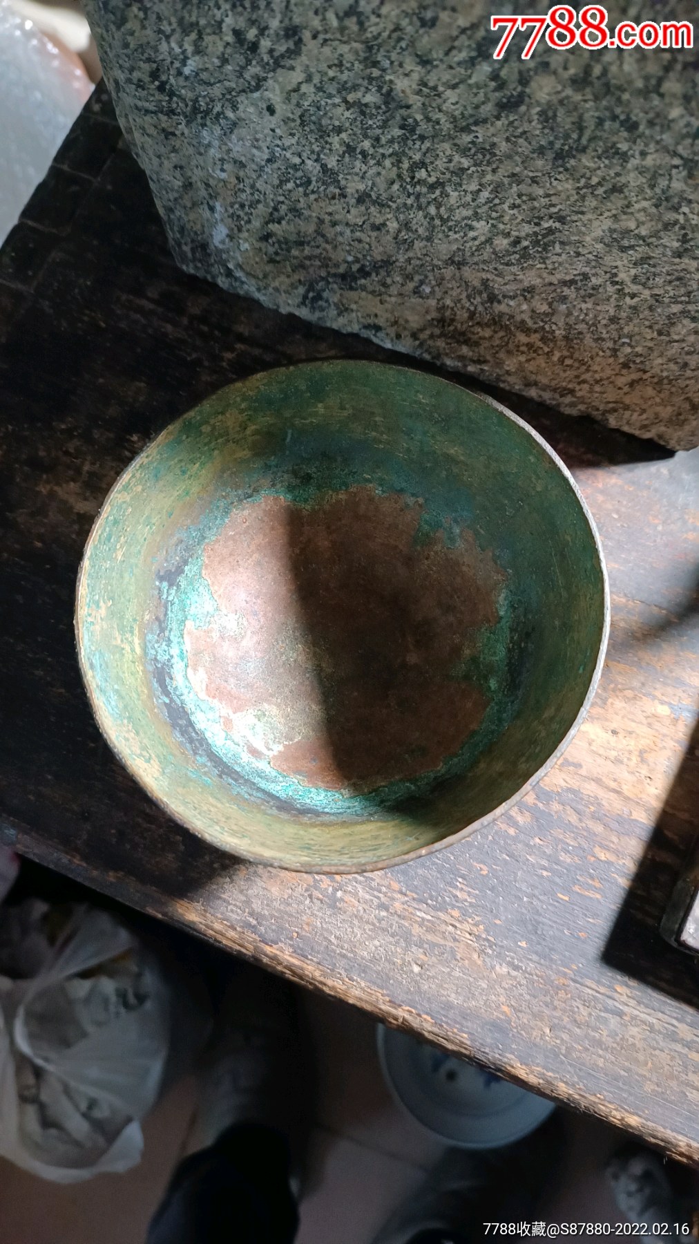 清代佛家弟子化缘钵_铜皿/盛具_第4张_7788奇石收藏