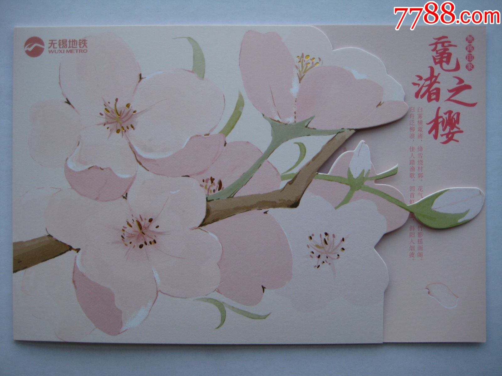 无锡地铁卡无锡印象鼋渚之樱纪念票册