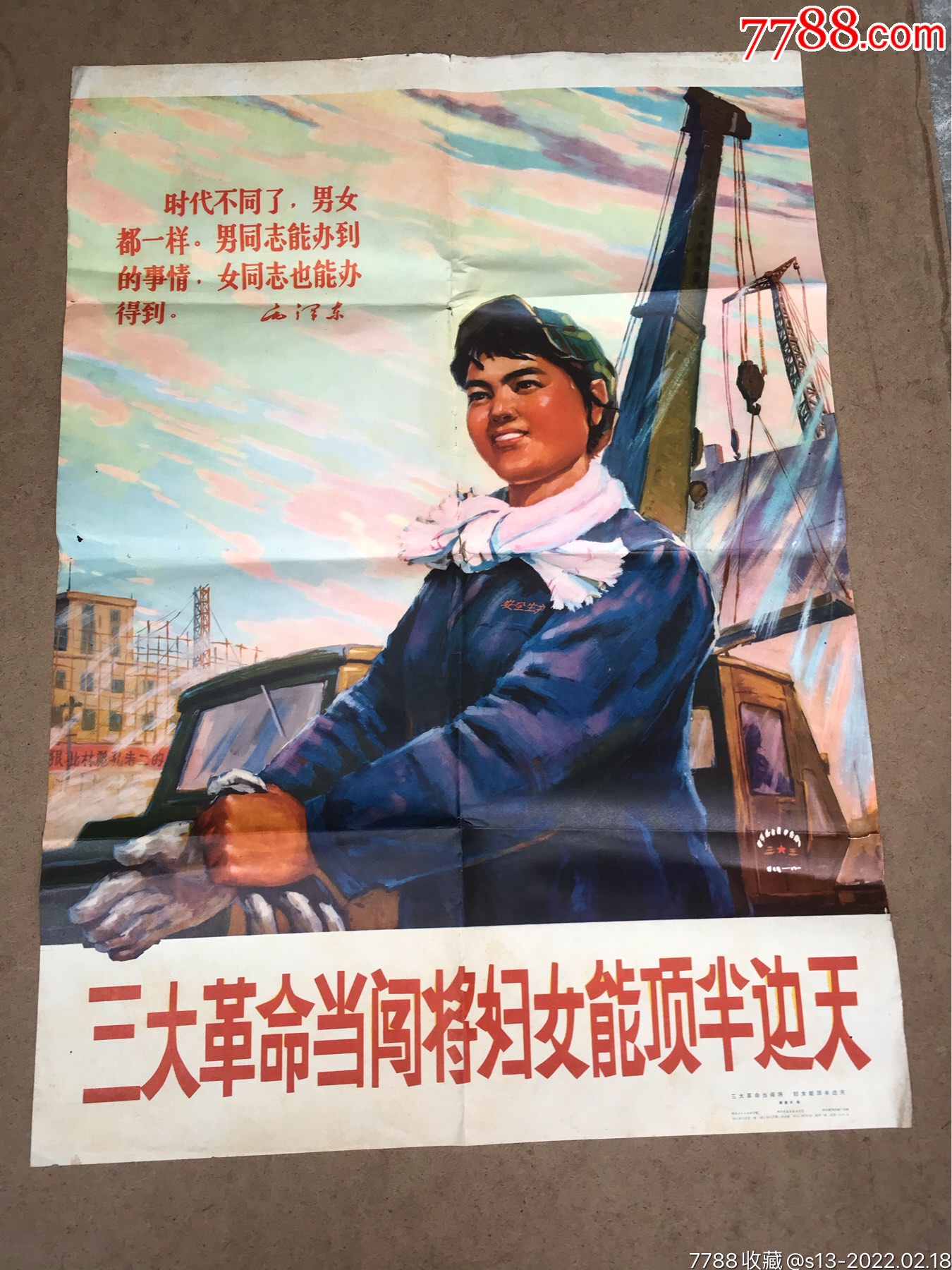 三大革命当闯将妇女能顶半边天全国稀少品种