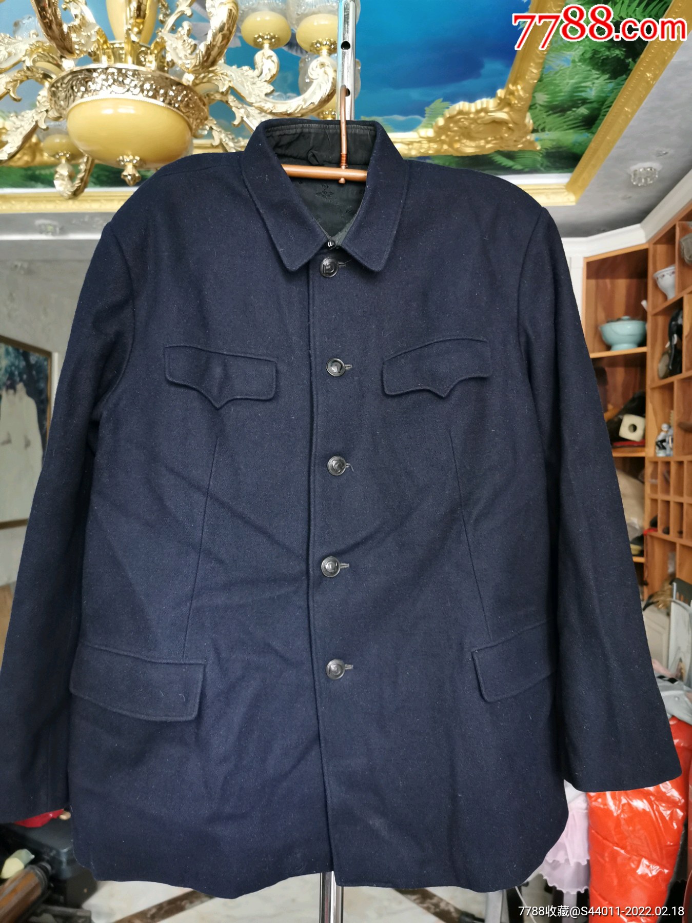 老铁路呢子料中山装