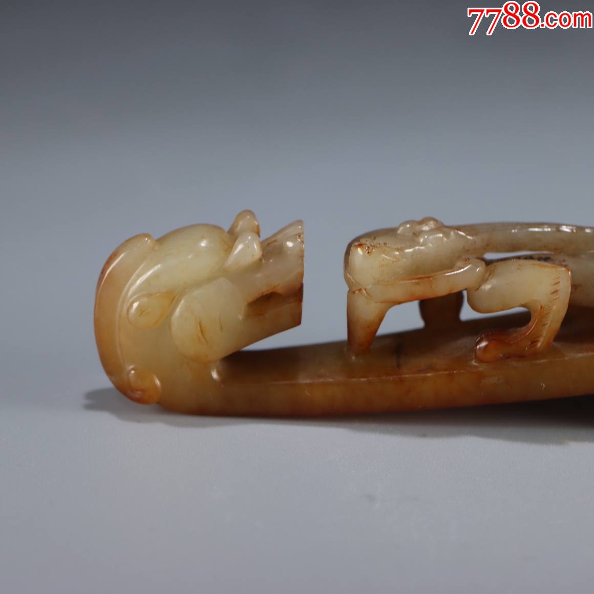 和田玉苍龙教子带钩