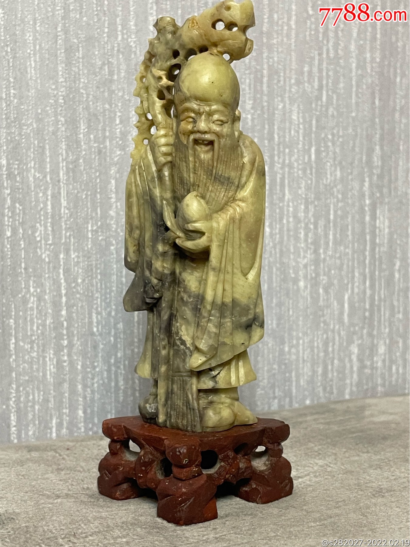 青田石雕寿星-青田石-7788旧书网