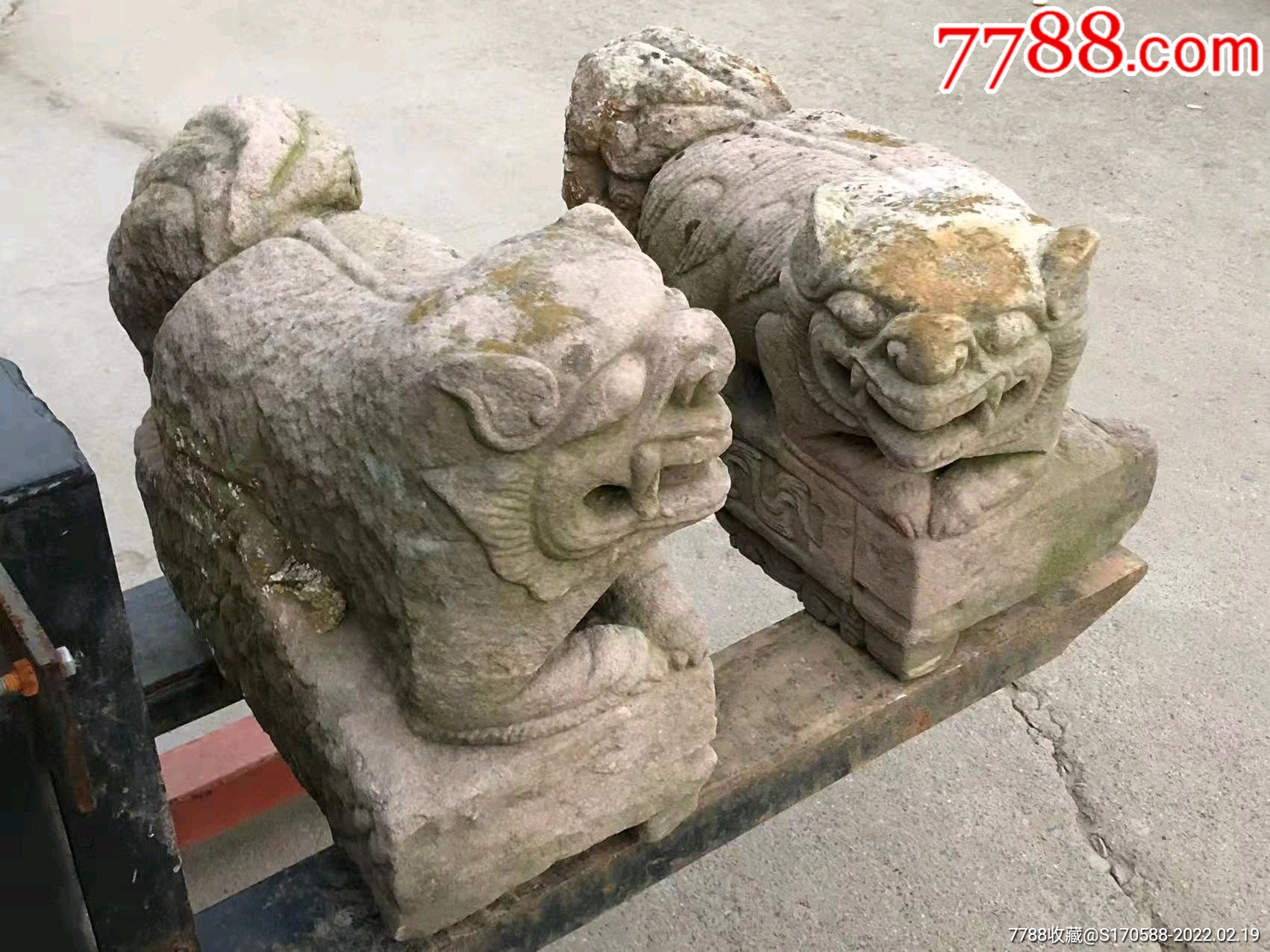 清代石雕狮子摆件-价格:2600元-se81821821-石狮/石雕塑-零售-7788收藏__收藏热线